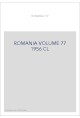 ROMANIA VOLUME 77 ( 1956 ) CL