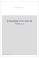 ROMANIA VOLUME 82 ( 1961 ) CL