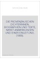 DIE PROVENZALISCHEN DICHTERINNEN. BIOGRAPHIEN UND TEXTE, NEBST ANMERKUNGEN UND EINER EINLEITUNG. (1888).