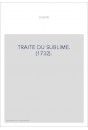 TRAITE DU SUBLIME. (1732).