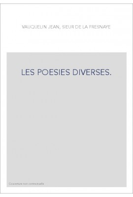 LES POESIES DIVERSES.