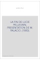 LA FIN DE LUCIE PELLEGRIN. PRESENTATION DE M. PALACIO. (1880).