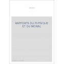 RAPPORTS DU PHYSIQUE ET DU MORAL ***
