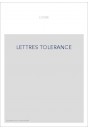 LETTRES SUR LA TOLERANCE. PRESENTE PAR PAUL VERNIERE. (1825).