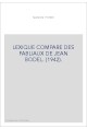 LEXIQUE COMPARÉ DES FABLIAUX DE JEAN BODEL. (1942).