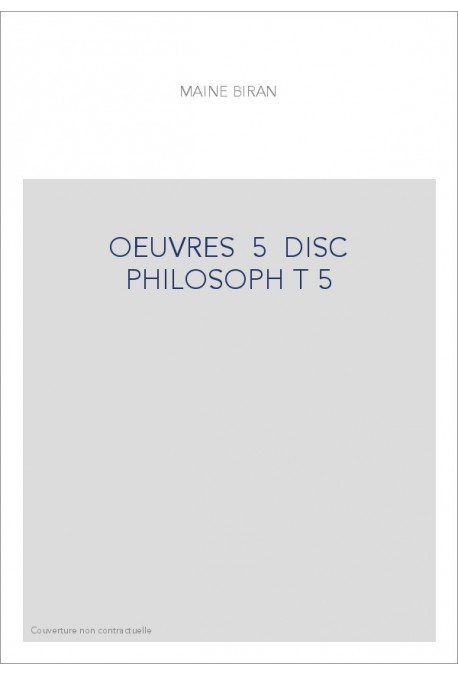 DISC PHILOSOPH T 5 CL