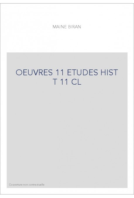 ETUDES HIST T 11 CL