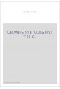 ETUDES HIST T 11 CL