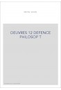 DEFENCE PHILOSOP T 12
