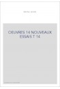 NOUVEAUX ESSAIS T 14