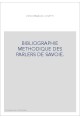 BIBLIOGRAPHIE METHODIQUE DES PARLERS DE SAVOIE.
