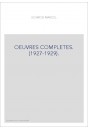 OEUVRES COMPLETES. (1927-1929).