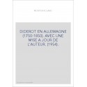 DIDEROT EN ALLEMAGNE (1750-1850). AVEC UNE MISE A JOUR DE L'AUTEUR. (1954).