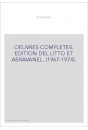 OEUVRES COMPLETES. EDITION DEL LITTO ET ABRAVANEL. (1967-1974).