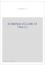 ROMANIA VOLUME 87 ( 1966 )
