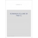 ROMANIA VOLUME 89 ( 1968 )