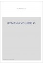ROMANIA VOLUME 93