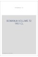 ROMANIA VOLUME 72 ( 1951 )