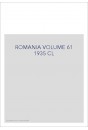 ROMANIA VOLUME 61 1935 CL