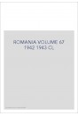 ROMANIA VOLUME 67 1942 1943 CL