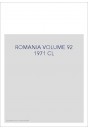 ROMANIA VOLUME 92 1971 CL