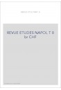 REVUE DES ETUDES NAPOLEONIENNES T 8