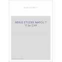 REVUE DES ETUDES NAPOLEONIENNES T 11