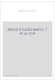 REVUE DES ETUDES NAPOLEONIENNES T 41