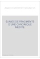 ANNALES DE SAINT-BERTIN ET SAINT-VAAST. SUIVIES DE FRAGMENTS D'UNE CHRONIQUE INEDITE.