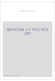 REVUE D'HISTOIRE ECONOMIQUE ET SOCIALE T6-7(1913-1919)