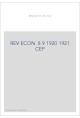 REVUE D'HISTOIRE ECONOMIQUE ET SOCIALE T8-9(1920-1921)