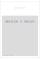 REVUE D'HISTOIRE ECONOMIQUE ET SOCIALE T17(1929)