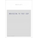 REVUE D'HISTOIRE ECONOMIQUE ET SOCIALE T19(1931)