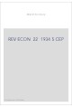 REVUE D'HISTOIRE ECONOMIQUE ET SOCIALE T22(1934-35)