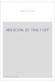 REVUE D'HISTOIRE ECONOMIQUE ET SOCIALE T23(1936-37)