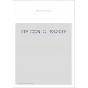 REVUE D'HISTOIRE ECONOMIQUE ET SOCIALE T37(1959)