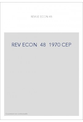 REVUE D'HISTOIRE ECONOMIQUE ET SOCIALE T48(1970)