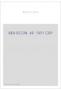 REVUE D'HISTOIRE ECONOMIQUE ET SOCIALE T49(1971)