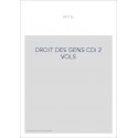 DROIT DES GENS CDI 2 VOL
