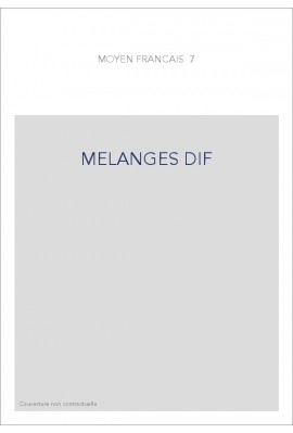 MELANGES DIF