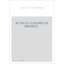 ACTES DU CONGRES DE MAYENCE.