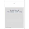 REPERTORIUM BIBLIOGRAPHICUM.