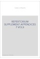 REPERTORIUM BIBLIOGRAPHICUM.AVEC LE SUPPLEMENT ET LES APPENDICES.