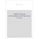 REPERTORIUM BIBLIOGRAPHICUM.AVEC LE SUPPLEMENT ET LES APPENDICES.