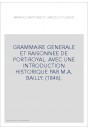 GRAMMAIRE GENERALE ET RAISONNEE DE PORT-ROYAL (1846).