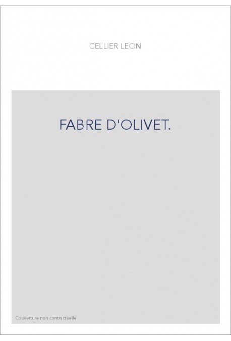 FABRE D'OLIVET.