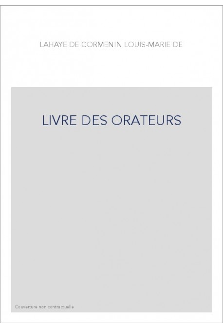 LIVRE DES ORATEURS