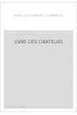 LIVRE DES ORATEURS