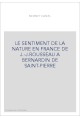 LE SENTIMENT DE LA NATURE EN FRANCE DE J.-J.ROUSSEAU A BERNARDIN DE SAINT-PIERRE