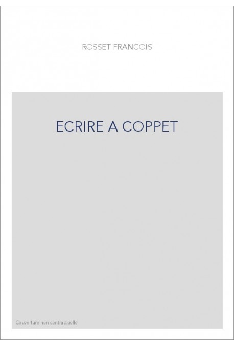 ECRIRE A COPPET